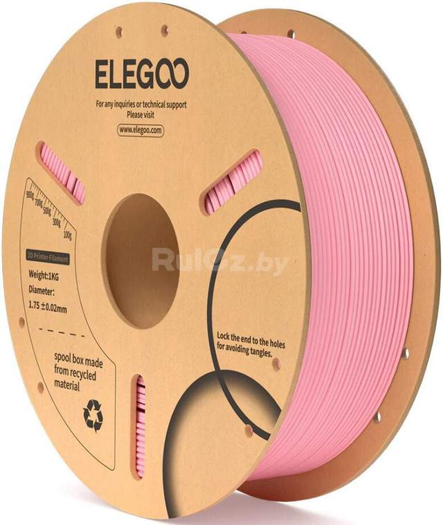 Филамент Elegoo PLA (1.75 мм, 1 кг, розовый)