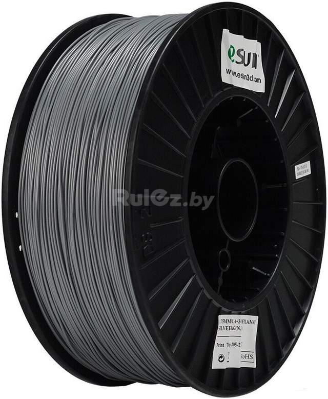 Филамент eSUN PLA+ PLA+175S3B1 (1.75 мм, 3 кг, серебристый)
