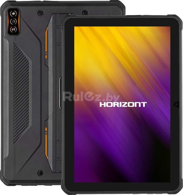 Планшет Horizont H-Tab 1 Shield 6GB/256GB LTE (черный/оранжевый)
