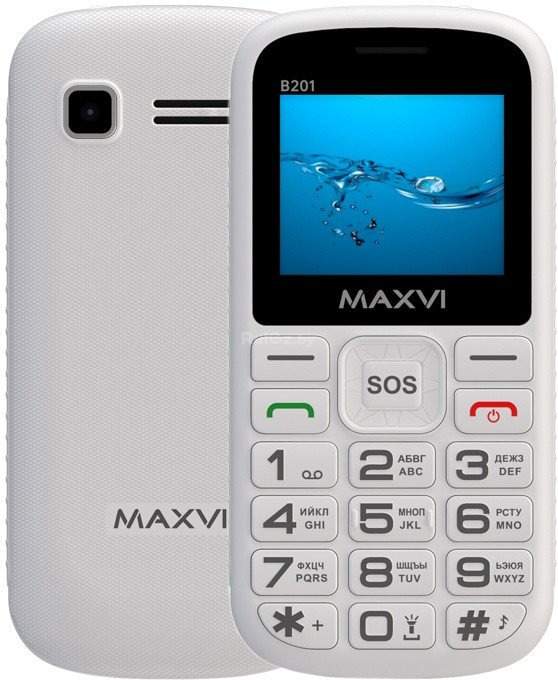 Телефон Maxvi B201 (белый)