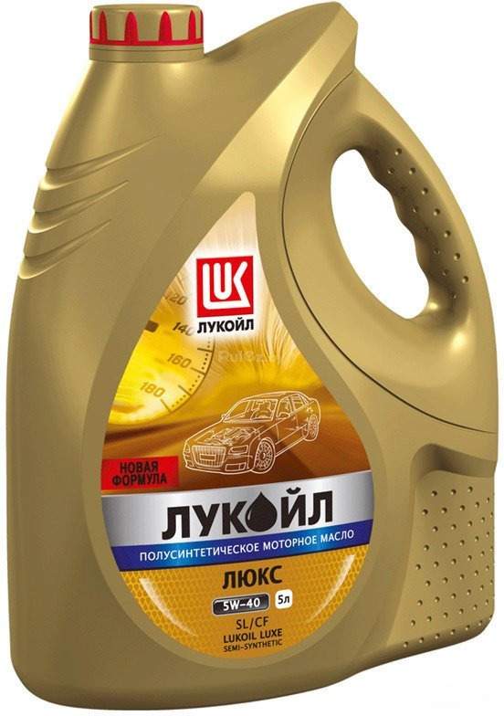 Моторное масло Лукойл Люкс полусинтетическое API SL/CF 5W-40 5л