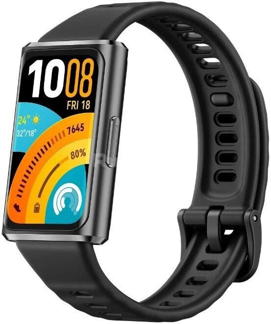 Фитнес-браслет Huawei Band 11 Pro (черный, с черным силиконовым ремешком, международная версия)