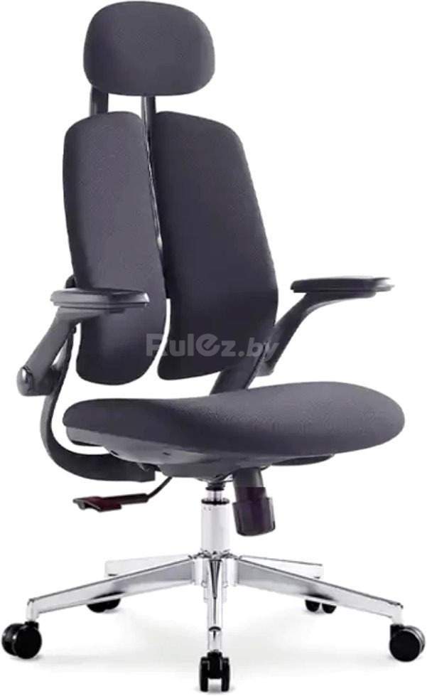 Офисное кресло SitUp Kwin Black Chrome (ткань Black/Black)