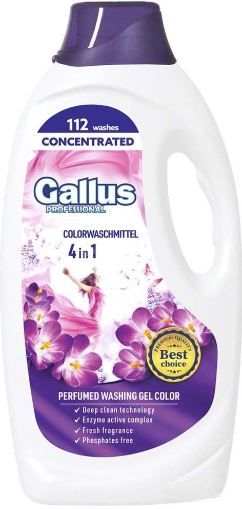 Гель для стирки Gallus Professional Для цветных тканей 4в1 (4.05 л)
