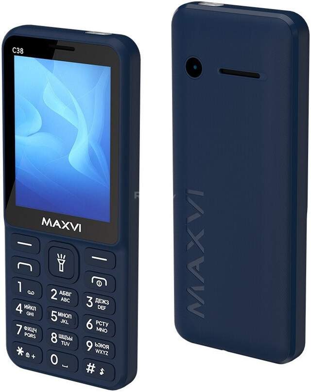 Телефон Maxvi C38 (синий)