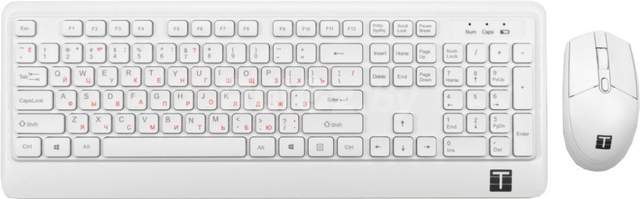 Офисный набор ТЕСЛА MKB-Pro (беспроводной, белый)