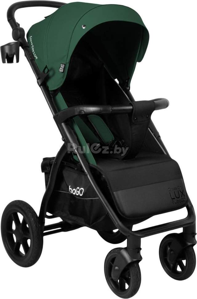 Коляска прогулочная «книга» Bubago Model Cross City Lux BG 168-4 (зеленый)