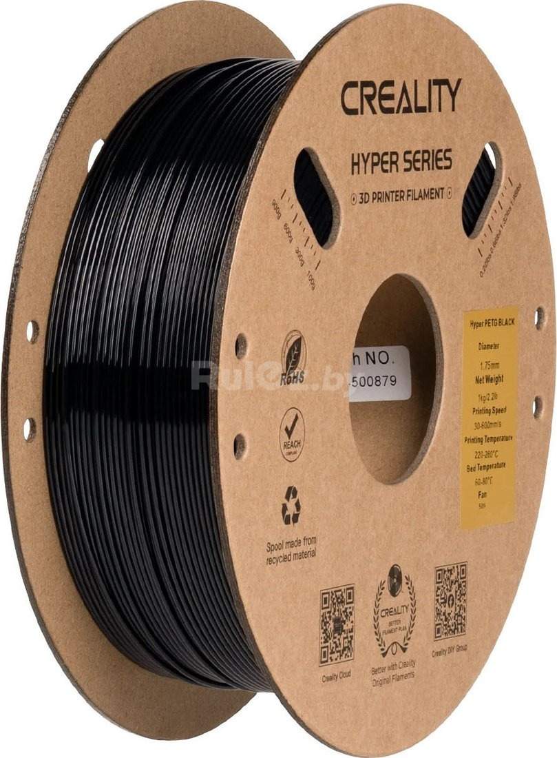 Пластик Creality Petg Hyper 1.75мм 3301030043 (1кг, черный)