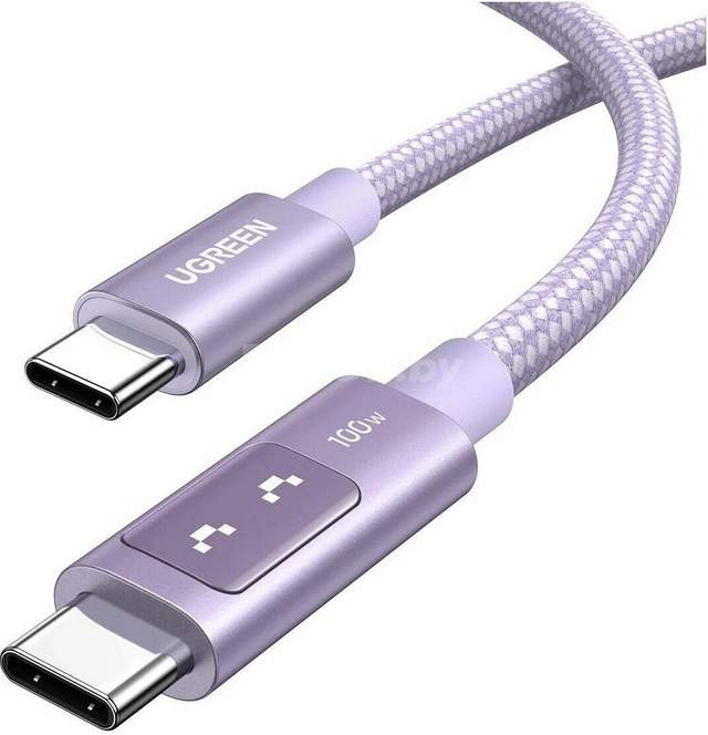 Кабель Ugreen L509 USB Type C - USB Type C65092 (2 м, фиолетовый)