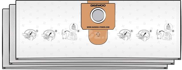 Фильтр-мешок Daewoo Power DAVC 20TBH (3 шт)