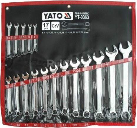 Набор ключей Yato YT-0363 17 предметов