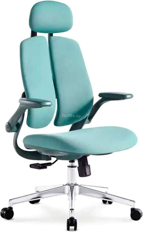 Офисное кресло SitUp Kwin Green Chrome (ткань Green/Green)