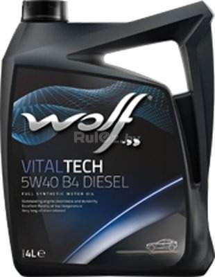 Моторное масло Wolf VitalTech 5W-40 B4 Diesel 4л