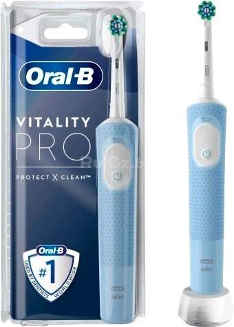 Электрическая зубная щетка Oral-B Vitality Pro D103.413.3 Protect X Clean Vapor Cross Action (голубой)