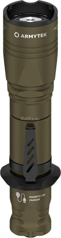 Фонарь Armytek Dobermann Pro Magnet USB Olive (белый свет)