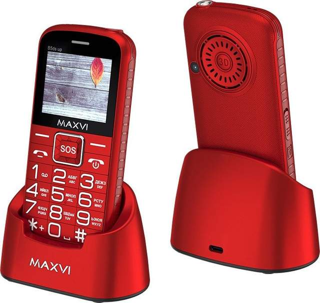 Телефон Maxvi B5ds up (красный)