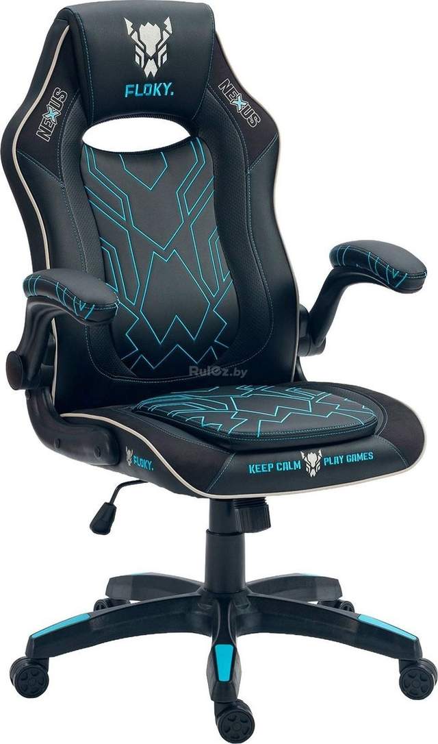 Игровое (геймерское) кресло FLOKY Nexus Black-Blue V2