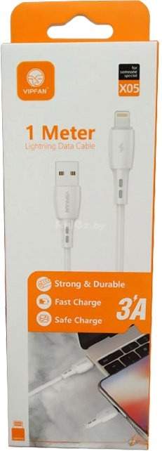 Кабель Vipfan X05 USB Type-A - Lightning (1 м, белый)