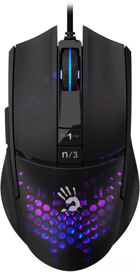 Игровая мышь A4Tech Bloody L65 Max (черный/фиолетовый)