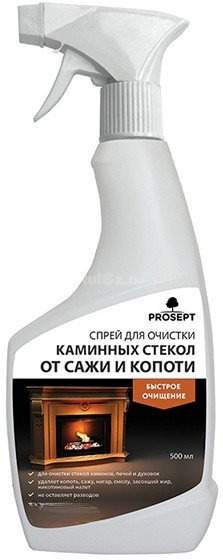 Средство для стекла и зеркал Prosept Universal Hard Спрей для очистки каминных стекол от сажи (500 мл)