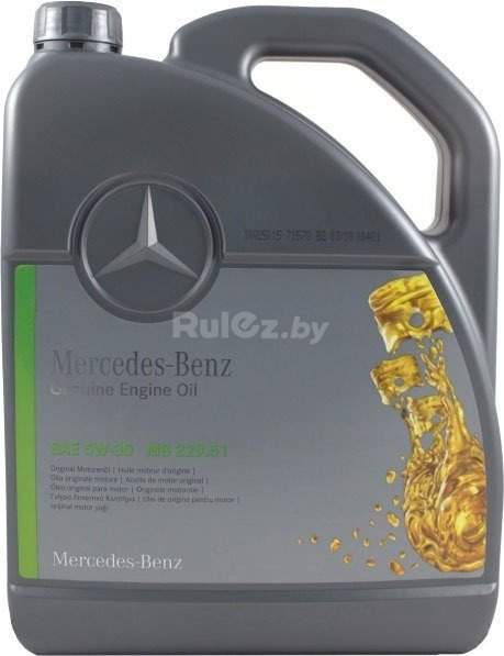 Моторное масло Mercedes МВ 229.51 5W-30 5л