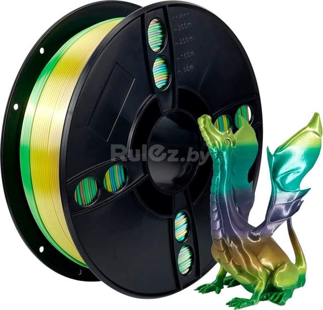 Пластик Kingroon PLA Silk 1.75мм B01893 (1кг, Rainbow Forest)