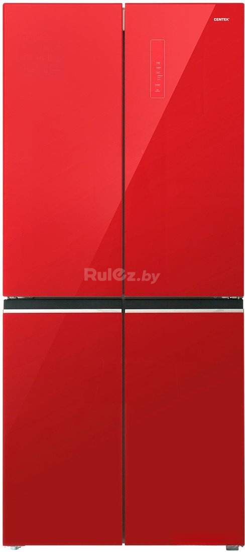 Четырёхдверный холодильник CENTEK CT-1744 Red