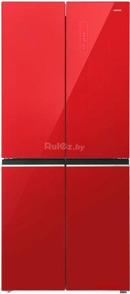 Четырёхдверный холодильник CENTEK CT-1744 Red