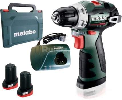 Дрель-шуруповерт Metabo PowerMaxx BS BL 601721500 (с 2-мя АКБ, кейс)