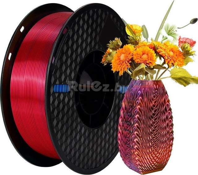 Пластик Kingroon PLA Tri Color Silk 1.75мм NSC025 (1кг, Red/Golden/Blue)