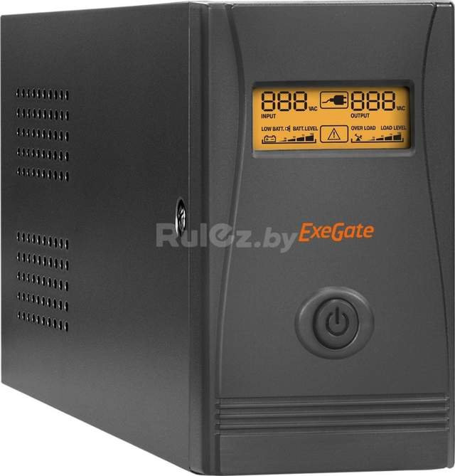 Источник бесперебойного питания ExeGate Power Smart ULB-850.LCD.AVR.C13.RJ.USB