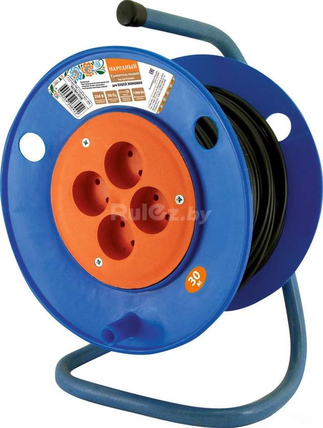 Удлинитель на катушке TDM Electric SQ1307-0524 (50 м, синий)