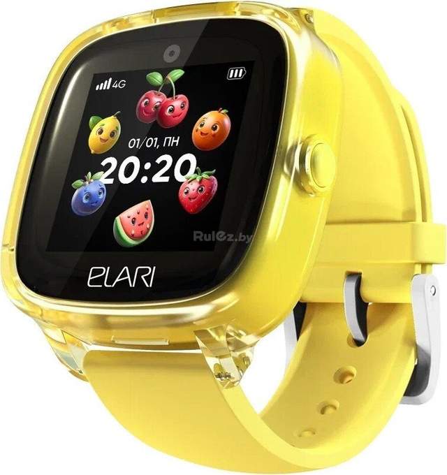 Детские умные часы Elari KidPhone Fresh 4G (желтый)