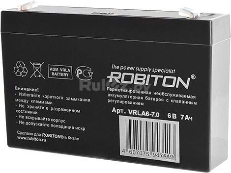 Аккумулятор для ИБП Robiton VRLA6-7.0 (6В/7 Ач)