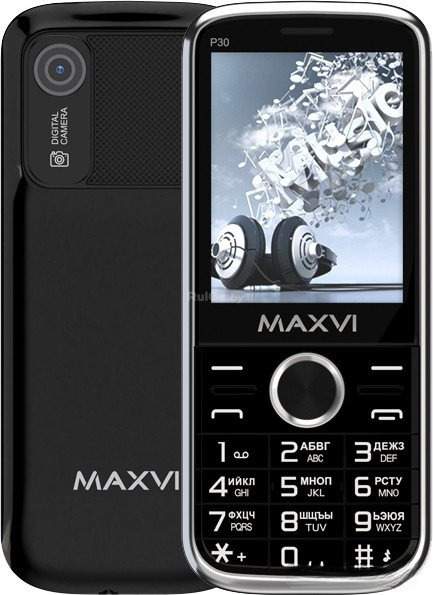 Кнопочный телефон Maxvi P30 (черный)