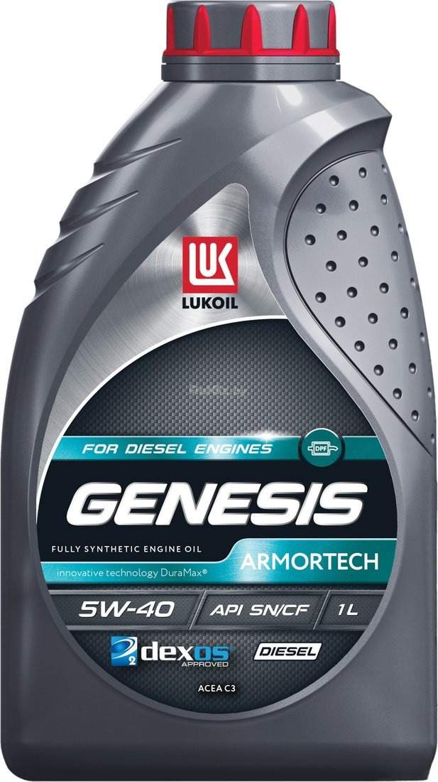 Моторное масло Лукойл Genesis Armortech Diesel 5W-40 1л