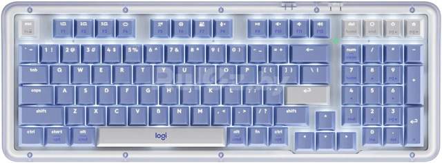 Клавиатура Logitech Alto Keys K98M 920-013042 (белый/синий, с гравировкой)
