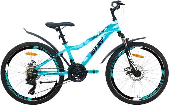 Велосипед AIST Rosy Junior 2.1 2024 (голубой/белый)