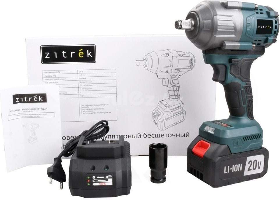 Гайковерт Zitrek Crusher 20 PRO 085-1019 (с 1-им АКБ)