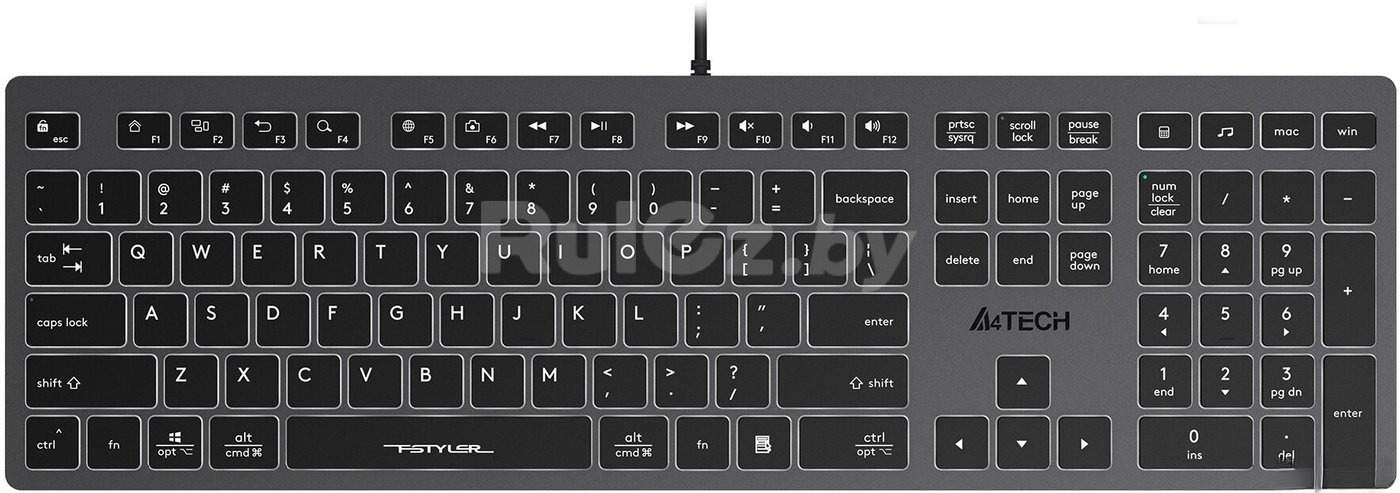 Клавиатура A4Tech Fstyler FX60H (белая подсветка)