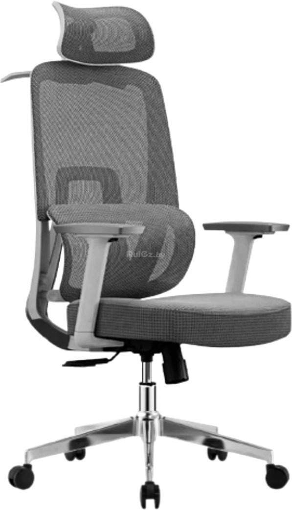 Офисное кресло SitUp Carbon White Chrome (сетка Grey/Grey)