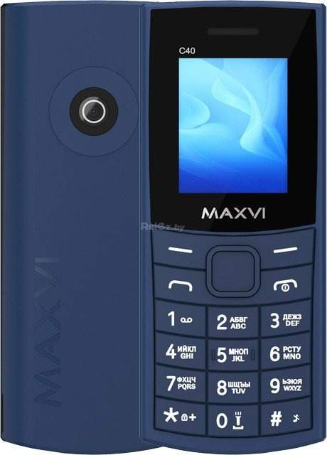Кнопочный телефон Maxvi C40 (синий)