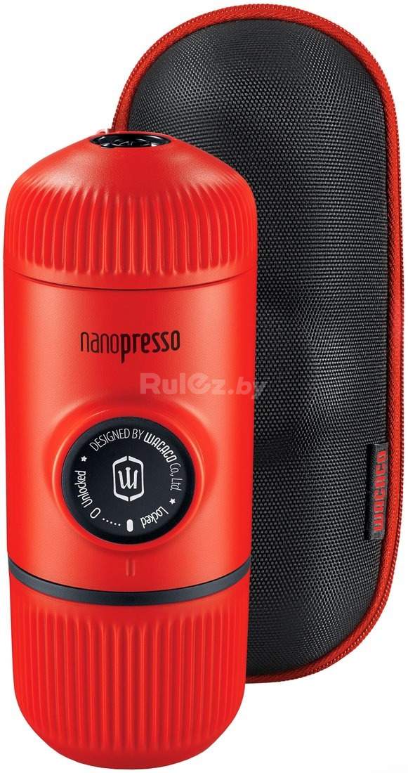 Ручная кофеварка WACACO Nanopresso Lava Red + Case