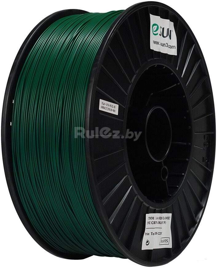 Филамент eSUN PLA+ PLA+175O-PG3B1 (1.75 мм, 3 кг, сосново-зеленый)