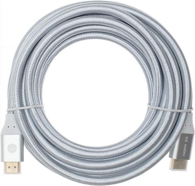 Кабель CACTUS CS-HDMI.2.1-5 (5 м, серебристый)