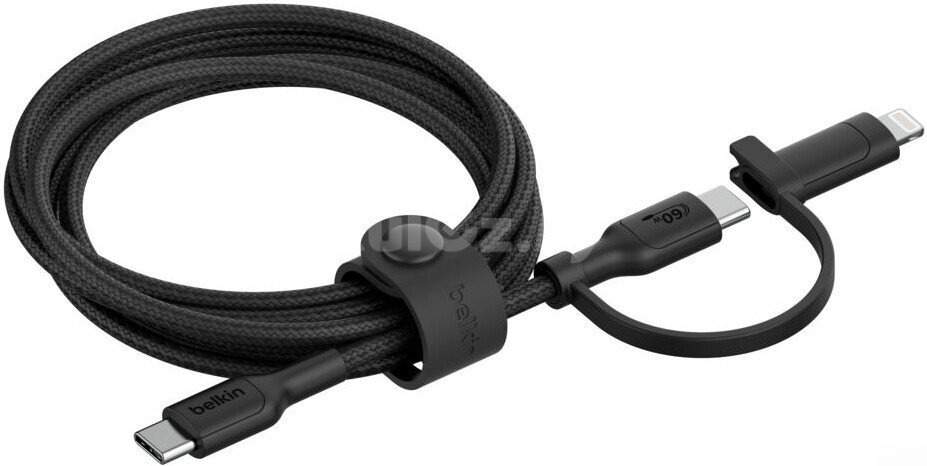 Кабель Belkin CAC003hq1.5MBK USB Type-C - USB Type-C/Lightning (1.5 м, черный)