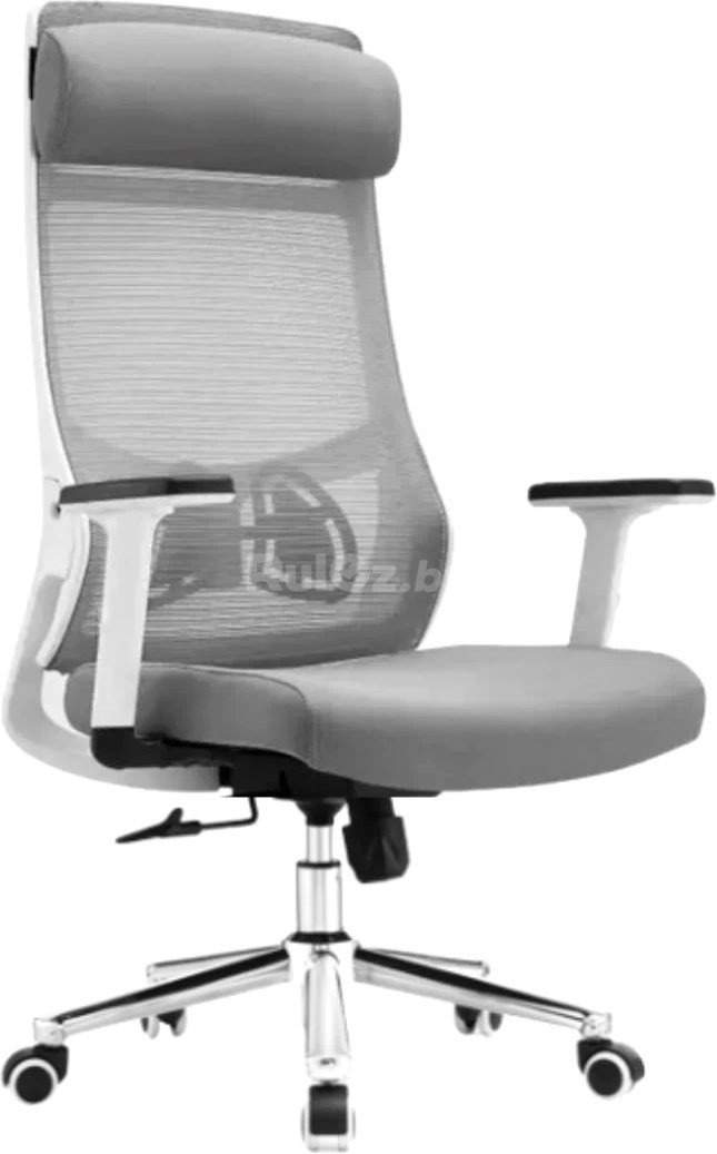 Офисное кресло SitUp Aura LUX White chrome (сетка Grey/Grey)