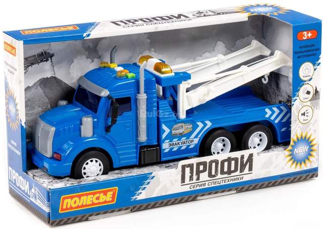 Автомобиль с краном Полесье Профи 86570 (синий)