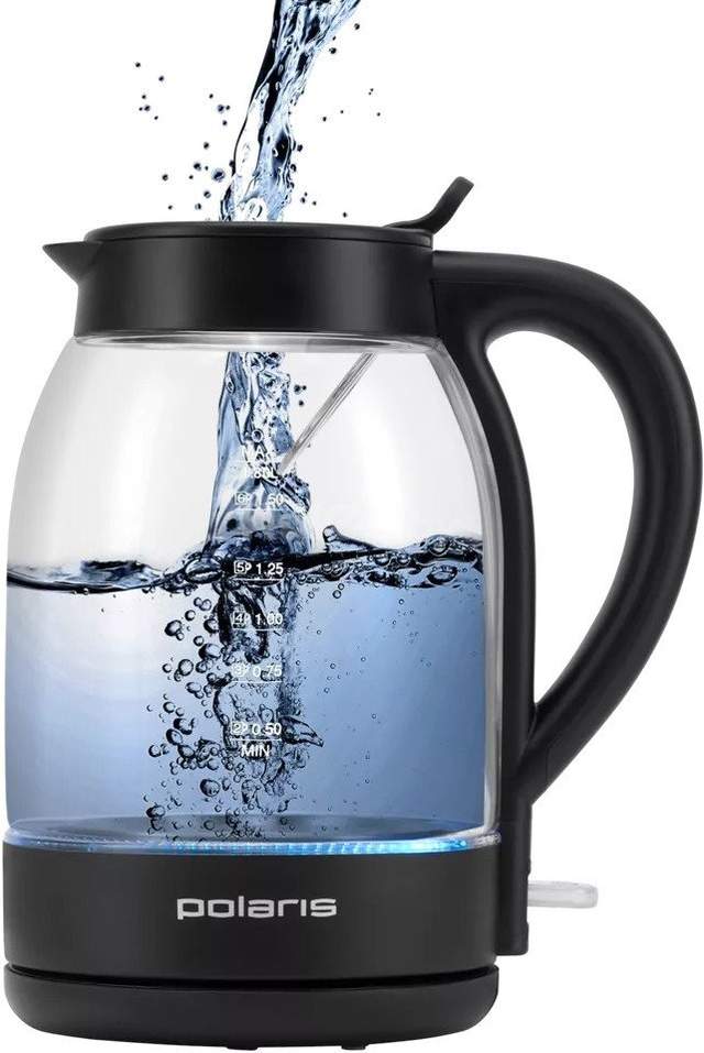 Электрический чайник Polaris PWK 1797CGL Water Way Pro (черный)