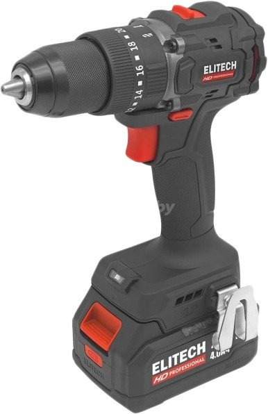 Ударная дрель-шуруповерт ELITECH HD Professional CD 20ISL2 E2201.041.02 (с 2-мя АКБ 4 Ач, кейс)